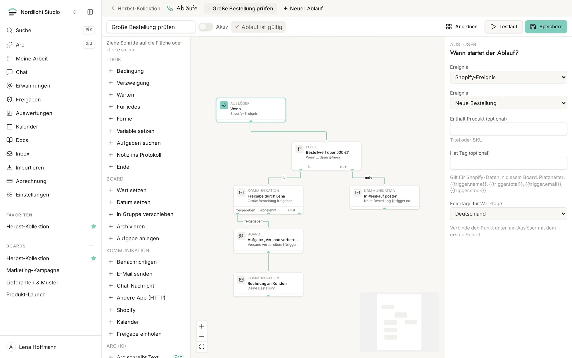 Kunden-Onboarding in Minuten